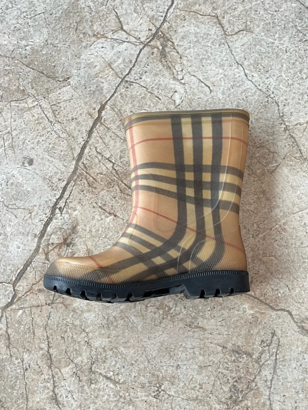 Burberry Classic Nova Check Rubber Rain Boots